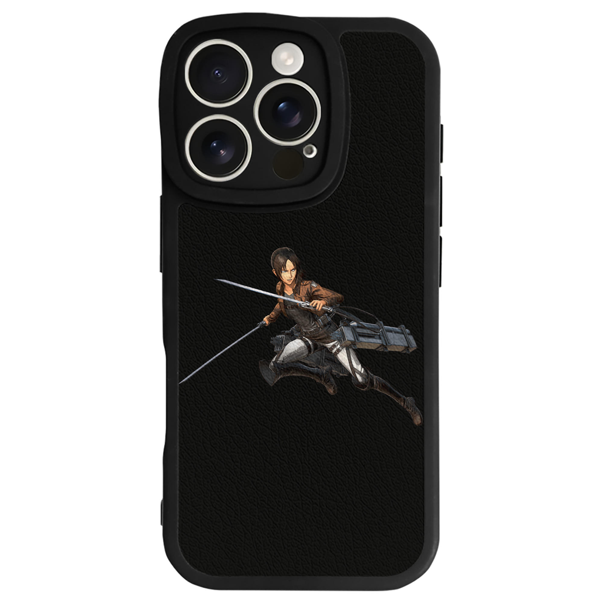（画像用） 進撃の巨人 Attack on Titan 【iPhone 16シリーズ対応】シリコンスマホケース（レザー調） 材質：シリコン